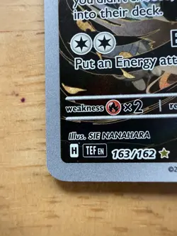Pokemon Shiftry 163/162 SV05 Temporal Forces Illustration Rare Holo English Card - Image 5