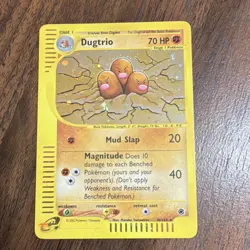 Pokemon Dugtrio 10/165 Expedition Base Set Holo Rare 70 HP English Card - Image 1