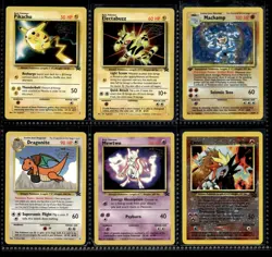 Vtg Pokemon Card Lot WOTC Black Star Promo Holo Rare Binder Collection WB Movie - Image 1
