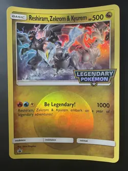Pokemon Card - Reshiram, Zekrom & Kyurem - Oversized Holo Promo - Image 1