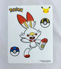 Scorbunny Pokemon Sticker McDonalds Promo 25th Anniversary - Image 1