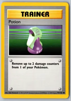 Pokemon: Potion Unlimited Common Base Set (Shadowless) 094/102 LP+ - Image 1