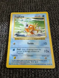 Shadowless Magikarp 35/102 Base Set Pokemon TCG - Image 1