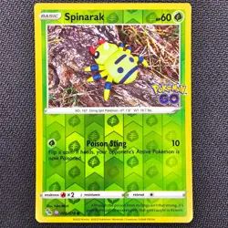 Spinarak - 006/078 - Reverse Holo Unpeeled Ditto - Pokemon Go - NM- - Image 1