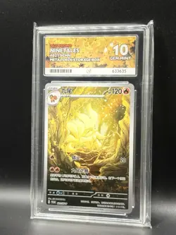 *POP 6* ACE 10 Ninetales 021/sv-p 2025 Promo SCHN Metal Deck Box Pokemon NOT PSA - Image 1