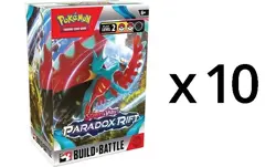 Pokemon SV4 Paradox Rift Build and Battle Kit DISPLAY Box (10 Kits) Sealed - Image 3