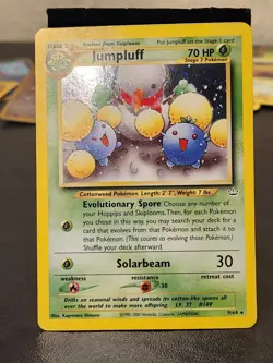 Pokemon TCG Jumpluff 09/64 Neo Revelation Holo Rare Unlimited English 2000 - Image 1