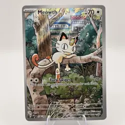 Meowth Illustration Rare Pokemon TCG ME02: Phantasmal Flames 106/094 NM - Image 1