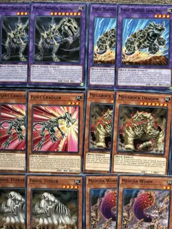 YuGiOh Jim Crocodile Cook Fossil Warrior Deck w Extra Deck & Game Mat SPEED DUEL - Image 2