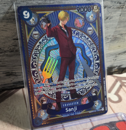 Bandai Sanji Secret Rare Holo Full Art OP06-119 9000 One Piece CCG SECR Foil - Image 1