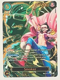 One Piece Smoker OP10-030 SR SP 🔥 Special Parallel Alt Art Holo NM English - Image 1