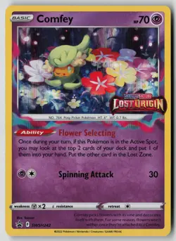 Pokemon TCG SWSH: Sword & Shield Promo Cards #SWSH242 Comfey - Image 1