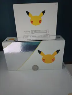 Pokemon Tcg Celebration Ultra Premium Collection And Elite Trainer Box No Cards - Image 1