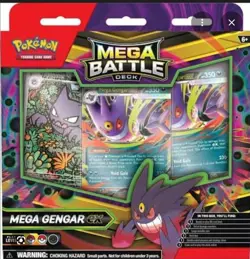 Pokemon Haunter Promo Mega Battle Deck Mega Gengar EX Foil Cards English Deck - Image 1