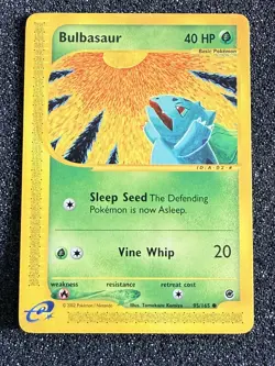 BULBASAUR 95/165 Expedition NON-HOLO E-Series / E-Reader Pokemon TCG card NM+🔥 - Image 1