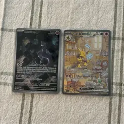 Pokemon TCG Holo Promo Lot - Mewtwo & Alakazam EX English Cards - Image 1