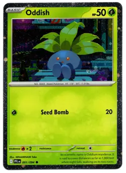 Oddish (Cosmos Holo) Holo Common Miscellaneous Cards & Products 001/094 NM - Image 1