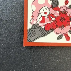 Toadette Super Mario Bros HANAFUDA JAPAN playing CARD Nintendo Red M383 - Image 4