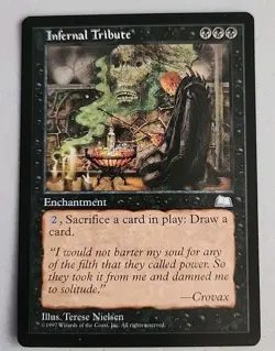 Infernal Tribute Weatherlight Regular NM Near Mint MTG - Image 1