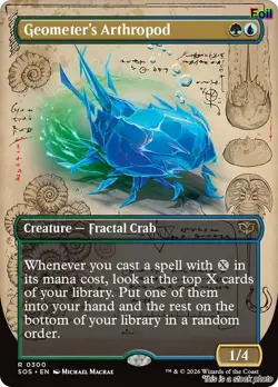 Geometer's Arthropod (Borderless) [SOS - 300] - NM [Foil] TCG MTG - Image 1