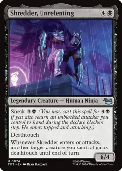 MtG Shredder, Unrelenting U 0074 Teenage Mutant Ninja Turtles Regular Uncommon - Image 1