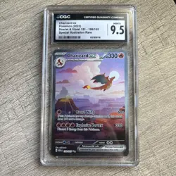 ✨ 2023 POKEMON SCARLET & VIOLET 151 #199/165 CHARIZARD EX CGC 9.5 ✨ - Image 1