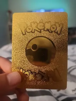 Pokemon TCG Gengar Gold Metal Fan Art Card - Image 2