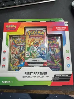 Pokemon TCG First Partner Illustration Collection Series 1 Box English Promo - Image 1