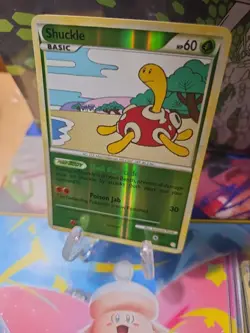 Pokemon TCG Shuckle 11/123 Heartgold & Soulsilver Reverse Holo NM-Mint - Image 3