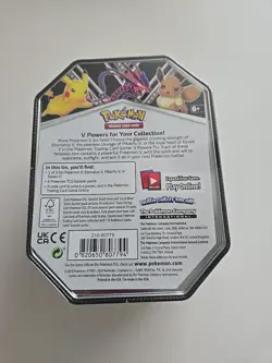Pokemon TCG V-Powers Pikachu Tin Factory Sealed - 🔥4 Sealed Packs & Promo 820650807794 - Image 2