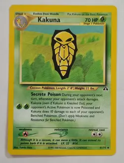 Pokemon KAKUNA 41/75 Neo Discovery - Near Mint 🍒 - Image 2