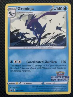 Greninja SWSH305 | NM | Illustration Contest 2022 | Pokemon TCG Promo - Image 1