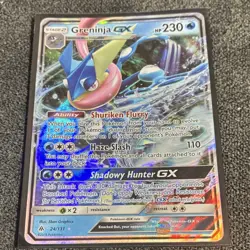 Pokemon Greninja GX Full Art Ultra Rare Holo SM-Forbidden Light 24/131 - Image 1