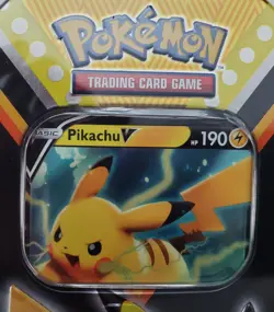 Factory Sealed 2020 Pokemon TCG Collector’s Tin – Featuring Pikachu V - Image 2