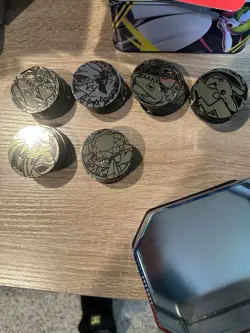 Pokemon Coin Lot 60 Holo Venasaur Pikachu TCG Tokens Bundle In Tin - Image 2