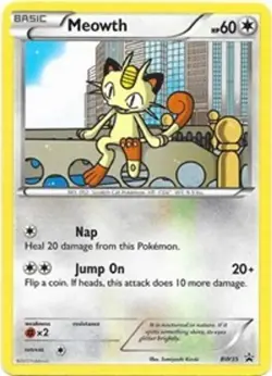 Meowth (BW35) [Black & White: Black Star Promos] Lightly Played - Image 1