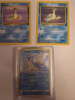 Lapras Card Lot Base Set + McDonalds. Heavily Played On Base Set Holo If Not Mor - Image 1
