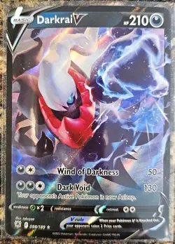 Pokemon 2022 Astral Radiance Darkrai V 98 NM or better - Image 1