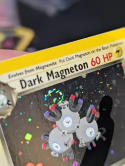 Rare Pokemon TCG Dark Magneton 11/82 Team Rocket 1st Edition Holo Rare 🌀Swirl - Image 2