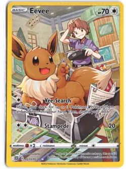 Eevee TG11/TG30 Holo Brilliant Stars Trainer Gallery Pokemon - Image 1