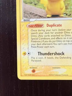 Pokemon Ditto 63/113 Pikachu 2005 Delta Species NM - Image 4