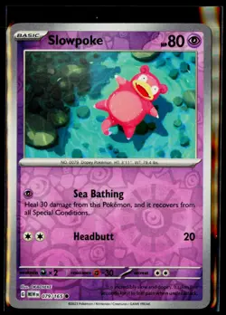 Pokemon Near Mint 151 Reverse Holo Slowpoke 079/165! - Image 1