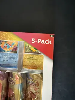 Pokemon Scarlet & Violet 151 5-Pack Set Bulbasaur Charmander Squirtle - Image 4
