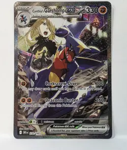 Pokemon Cynthia's Garchomp EX Sv10 Destined Rivals 232/182 SIR 10/10 PSA Ready - Image 1