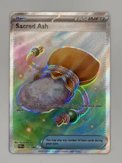 Sacred Ash 115/088 Pokemon TCG Holo Trainer Ultra Rare Full Art Perfect Order - Image 1