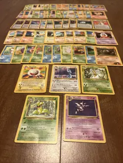 Pokemon Bulk Wotc 65 Card Vintage Lot 1st Edition Rare Shadowless - Image 1