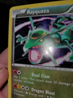 Rayquaza XY141 Holo Pokemon TCG XY Black Star Promo Card Near Mint NM - Image 5