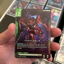 Gundam Card Game Char's Zaku II Foil - ST03-006 Near Mint - Image 1