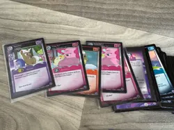 HUGE MLP MY LITTLE PONY CCG TRADING CARD LOT HOLO FOIL RARE 2013 - Image 2