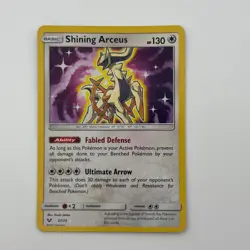 Shining Arceus 57/73 Shining Legends Holo Pokemon Card LP+-NM - Image 1